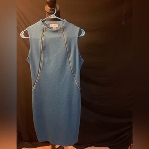 Calvin Klein turquoise sleeveless dress